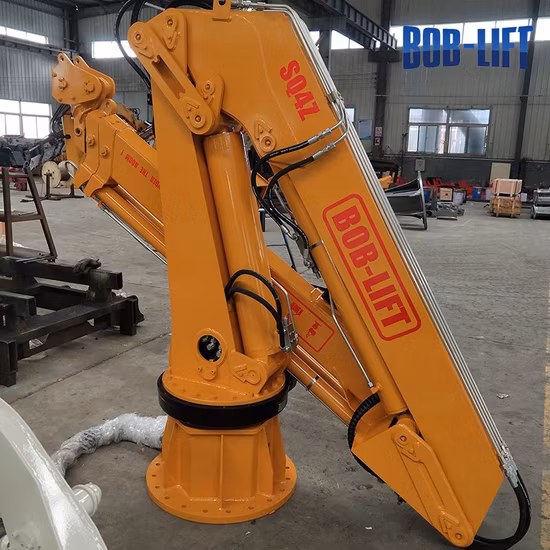 Bob Lift 4tons Marine Deck Crane Gru di sollevamento per barche con gru con braccio articolato